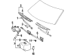 Toyota T100 Windshield Wiper Diagram - 85211-34010
