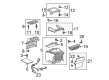 Toyota Sienna Center Console Base Diagram - 58801-08021-B0