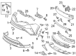 Toyota C-HR Bumper Diagram - 52119-10917