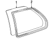 Toyota Tercel Weather Strip Diagram - 62741-16090
