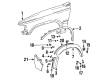 Toyota Pickup Fender Diagram - 53812-89199
