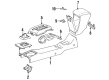 Toyota MR2 Center Console Base Diagram - 58910-17020-22