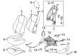 2017 Toyota Highlander Seat Cover Diagram - 71074-0E280-B1