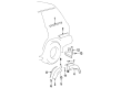 Toyota Land Cruiser Mud Flaps Diagram - 76608-60170