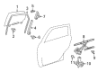 Toyota Prius V Window Run Diagram - 68152-47042