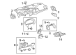 Toyota Venza Dash Panel Vent Portion Covers Diagram - 55607-0T012