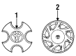Toyota Paseo Wheel Cover Diagram - 42602-16090