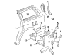 Toyota Land Cruiser Mud Flaps Diagram - 76608-60150