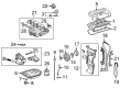 Scion Engine Cover Diagram - 12601-0H020