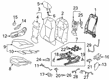 Toyota RAV4 Prime Seat Cover Diagram - 71074-0R520-A1