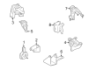 Toyota Matrix Engine Mount Diagram - 12325-22140