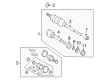 Toyota Camry CV Boot Diagram - 04428-06340