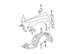 Toyota Avalon Fender Diagram - 53802-AC030