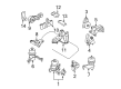 Toyota Engine Mount Diagram - 12313-0P050