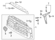 Toyota Sequoia Grille Diagram - 53101-0C290-A0