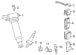 Scion tC Ignition Coil Diagram - 90919-A2005