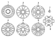 Toyota Wheel Cover Diagram - 4260B-35080