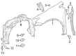 Toyota Prius Fender Diagram - 53802-47130