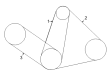 Toyota RAV4 Drive Belt Diagram - 99365-91090