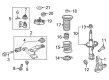 Toyota Corolla Cross Shock And Strut Mount Diagram - 48609-02320