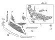 2022 Toyota Camry Grille Diagram - 53102-06420