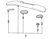Toyota Previa Spoiler Diagram - 76871-95900