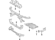 Toyota Supra Front Cross-Member Diagram - 57104-24021
