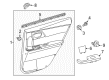 Toyota Corolla iM Weather Strip Diagram - 68174-12201