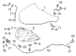 Toyota C-HR Hood Latch Diagram - 53510-F4020