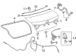 2017 Toyota Camry Weather Strip Diagram - 64461-06180