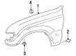 Toyota Land Cruiser Fender Diagram - 53801-60223
