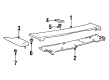 1995 Toyota Paseo Spoiler Diagram - 76894-16900
