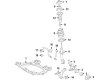 Toyota Camry Sway Bar Link Diagram - 48820-06030