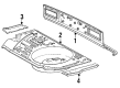 1984 Toyota Celica Floor Pan Diagram - 58313-14150