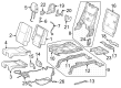 2023 Toyota Sequoia Seat Cover Diagram - 79022-0C100-C2