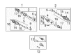 Toyota Highlander Axle Shaft Diagram - 43410-48061