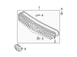 Toyota Matrix Grille Diagram - 53101-02080