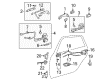 Toyota Avalon Door Latch Assembly Diagram - 69050-AC030
