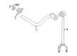Toyota Mirai Sway Bar Bushing Diagram - 48818-50060