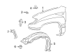 Toyota Land Cruiser Fender Diagram - 53802-60A30