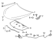 Toyota Camry Hood Latch Diagram - 53510-06280