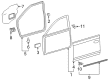 Toyota Camry Door Seal Diagram - 67861-06090
