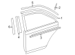 Toyota Camry Door Moldings Diagram - 75740-06110