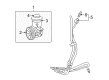 Toyota Power Steering Pump Diagram - 44310-60563