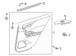 Toyota Corolla Cross Weather Strip Diagram - 68173-0A050