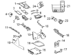 Toyota Sienna Center Console Base Diagram - 58901-08030-B0