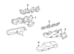 Toyota Exhaust Heat Shield Diagram - 17167-50100