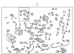 Toyota Land Cruiser Armrest Diagram - 72830-60300-E2