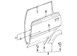Toyota Land Cruiser Weather Strip Diagram - 67871-60041