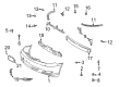 Toyota License Plate Diagram - 75111-33010